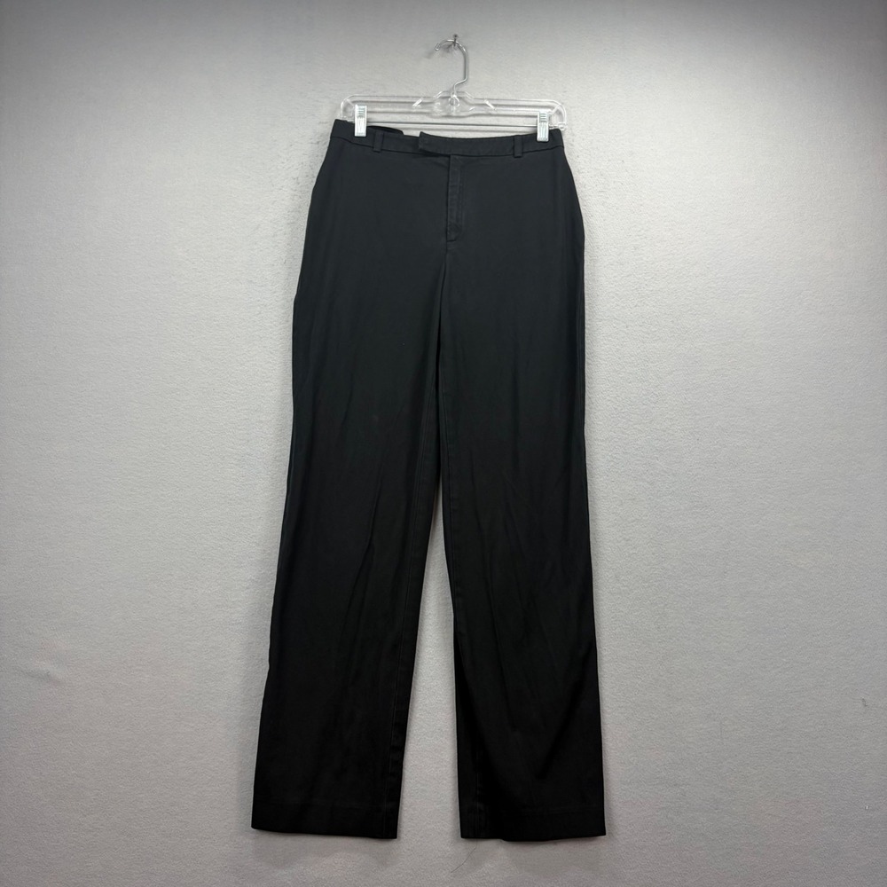 Banana Republic Chino Pants Womens 8L Black Office Business Casual Dress Slacks